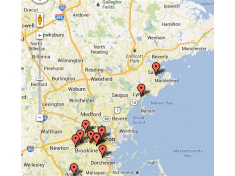 Map of Boston Strangler Killings | Salem, MA Patch