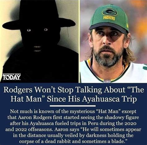 Aaron Rodgers The Hat Man The Hatman Know Your Meme