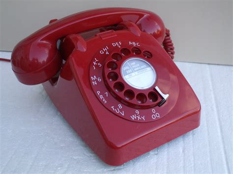 Retro GPO 706 Dial Telephone Bright Red 1970 S Mid Century Flickr