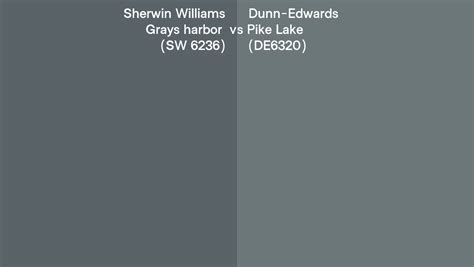 Sherwin Williams Grays Harbor Sw Vs Dunn Edwards Pike Lake