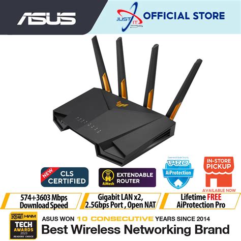 ASUS TUF AX4200 WIFI 6 AX4200 TUF GAMING WIRELESS ROUTER DUAL BAND GAME