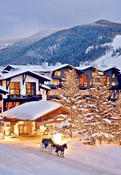 Vail Americas Most Opulent Ski Resort Winter Scenery Winter