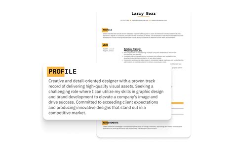 career summary resume section generator kickresume