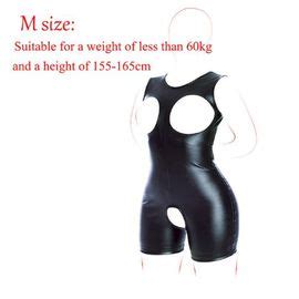 Lingerie En Cuir PU Avec Entrejambe Ouverte Creuse Pour Couples Accessoire SM Bondage Flirting