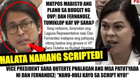 Matapos Tawaging Bastos Si Vp Sara Baho Ni Dan Fernandez Umalingasaw