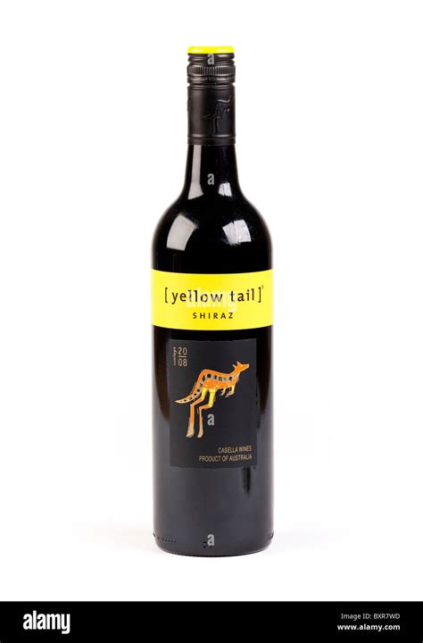 Bottle Of Yellow Tail Shiraz Red Wine From Australia Stock Photo Alamy