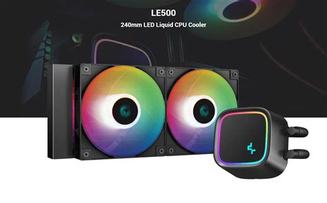 The DeepCool LE500 all-in-one liquid CPU cooler offers efficient ...