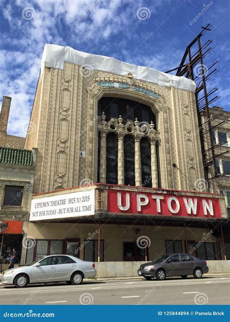 Uptown Theatre Chicago Illinois Editorial Stock Image Image Of Cars
