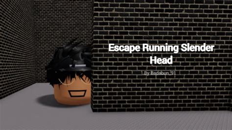 Escape Correndo Slender Head Roblox