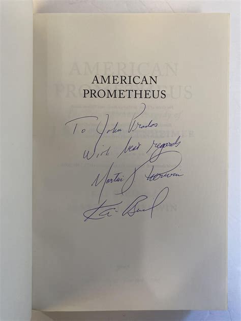 American Prometheus The Triumph And Tragedy Of J Robert Oppenheimer Signed Kai Bird Martin