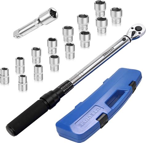 Uyecove Inch Drive Click Torque Wrench Set Ft Lb