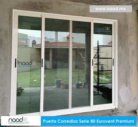 Puerta Corrediza De Aluminio Serie 80 Naad