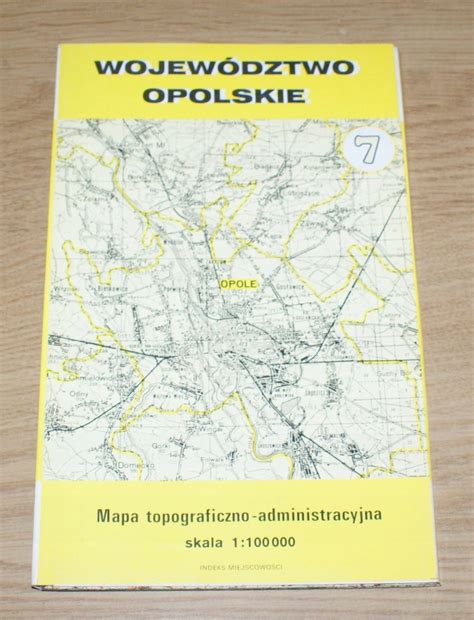 Woj Opolskie Mapa Topograficzno Administracyjna