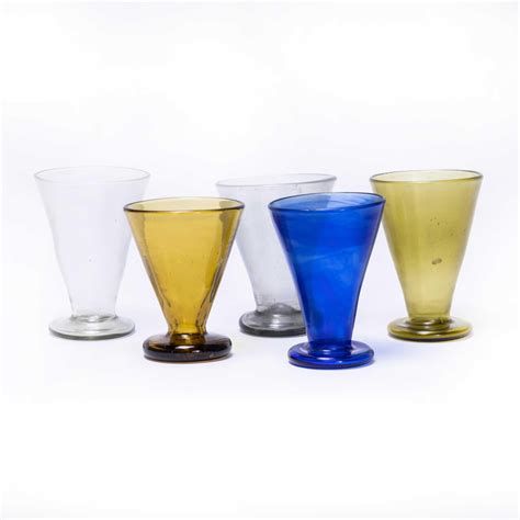 Contemporary Moroccan Conical Glasses Set Of Six For Sale At 1stdibs