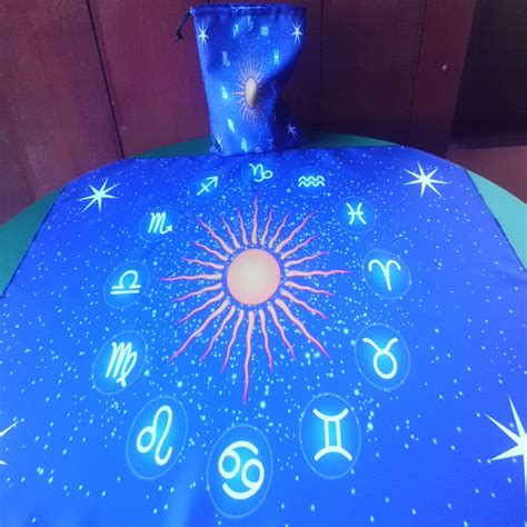 Toalha Esoterica Tar Astrologia Signo Sol Estrela Zodiaco Elo