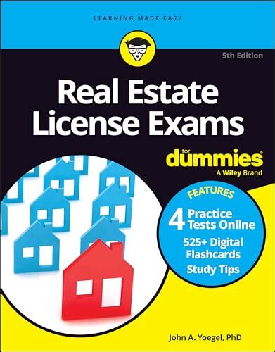 Real Estate License Exams For Dummies Book 4 Practice Exams 525