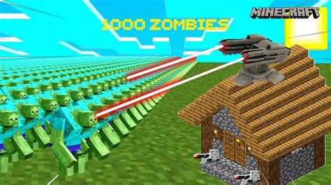 Zombies Vs World S Best Defence Base In Minecraft Youtube