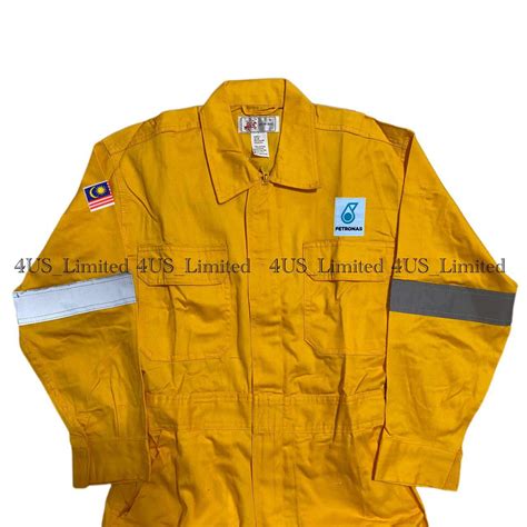 Safety Coverall Yellow Arrowman Preshrunk Cotton Coverall With