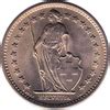 Franc Helvetia Standing Copper Nickel Switzerland Date