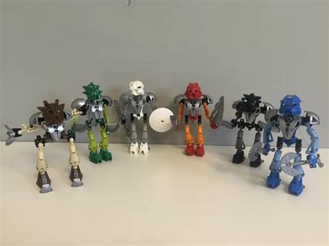 Lego Bionicle Mata Nui Toa Nuva Set Of 6 Tahu Kopaka Lewa Pohatu