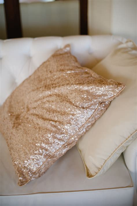 Glittery Gold Throw Pillows - Elizabeth Anne Designs: The Wedding Blog