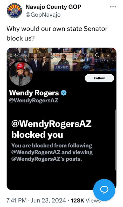 Exclusive Wendy Rogers Illegally Blocking Disabled Veteran In Her Own