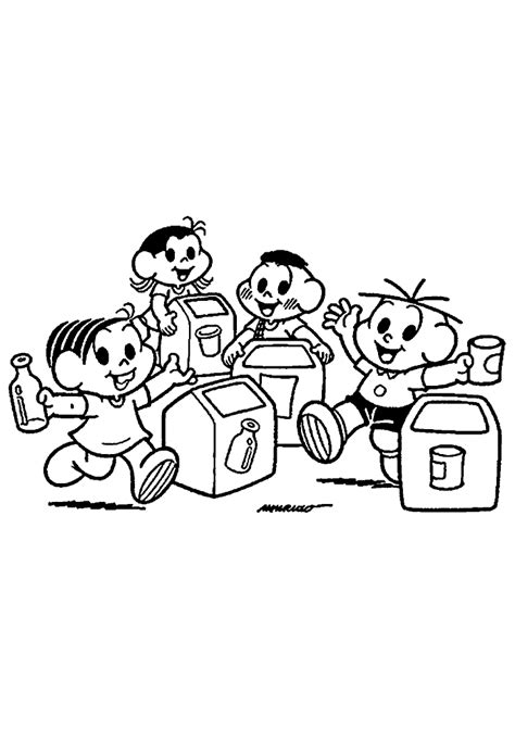 Turma Da Monica Para Colorir 612 Vem Colorir