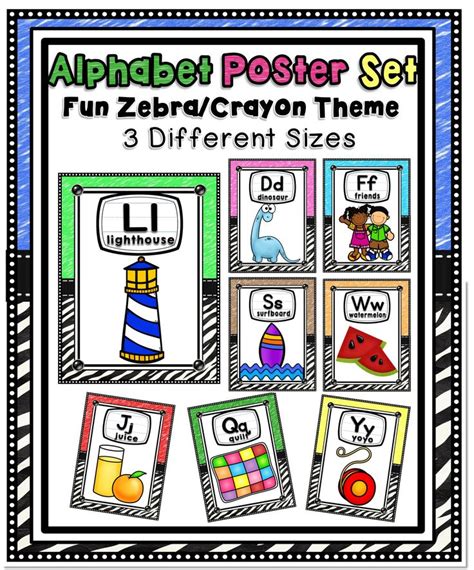 Colorful Alphabet Posters - Teachers' Favorite