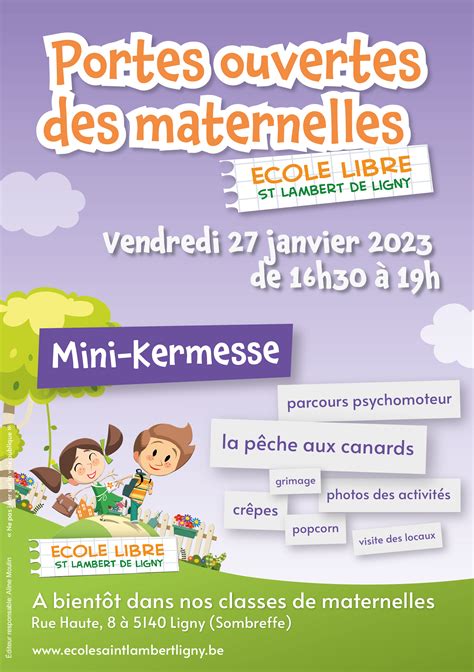 Portes Ouvertes Des Classes Maternelles Ecole Libre Saint Lambert Ligny