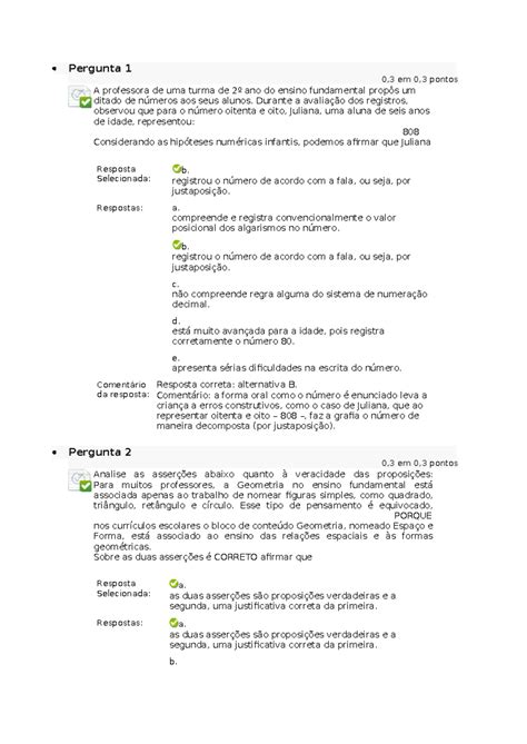 Questionario I Metodologia E Pr Tica Do Ensino Da Matem Tica E