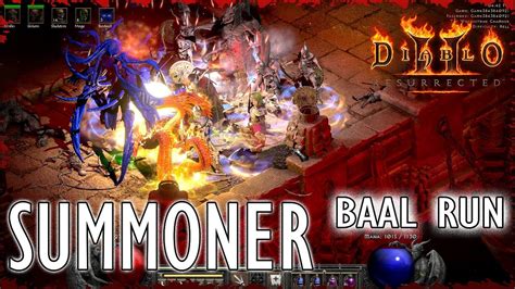 Summon Necromancer Baal Run Diablo 2 Resurrected YouTube