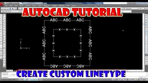 AUTOCAD TUTORIAL CUSTOM LINETYPE YouTube