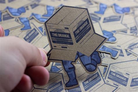 I Made Some Sneaky Cardboard Box Stickers Out Of Kraft Paper