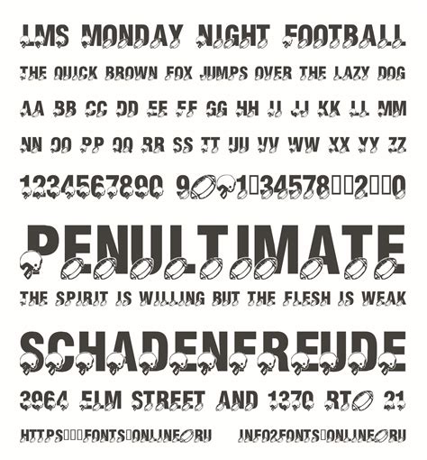 LMS Monday Night Football font