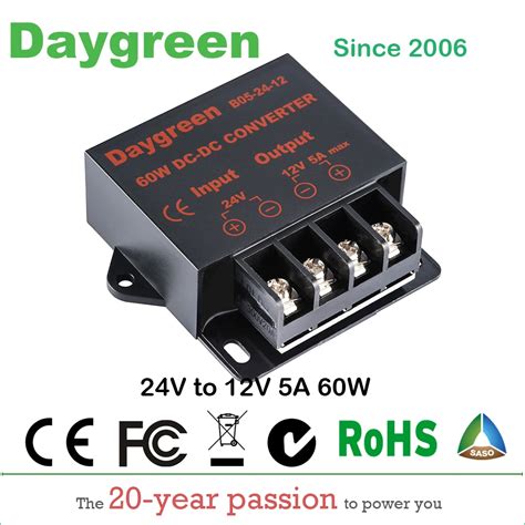 24V To 12V 5A 60W DC DC Buck Converter Regulator Radio Step Down