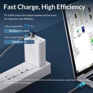 Orico C Cw Degree Angle Type C To Type C Laptop Pd W Fast Charge