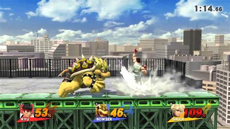 Super Smash Bros Wii U Online Battle Ryu Vs Bowser Vs Shulk YouTube