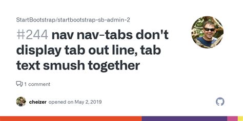 Nav Nav Tabs Don T Display Tab Out Line Tab Text Smush Together