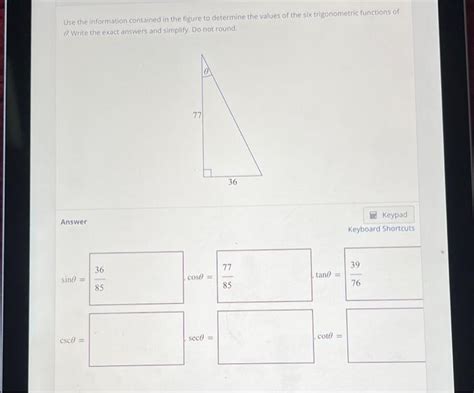 Solved Use The Information Contained In The Figure To Chegg