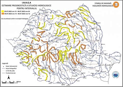 Harta Avertizare Hidrologica Iulie Pressalert Ro