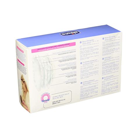 Chicco Breast Pads With Anti Bacterial Fabric White 60 Pcs