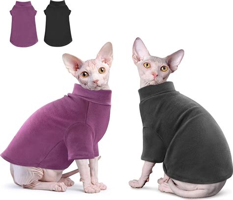 Amazon Idepet Sphynx Cats Sweater Pack Turtleneck Hairless Cat