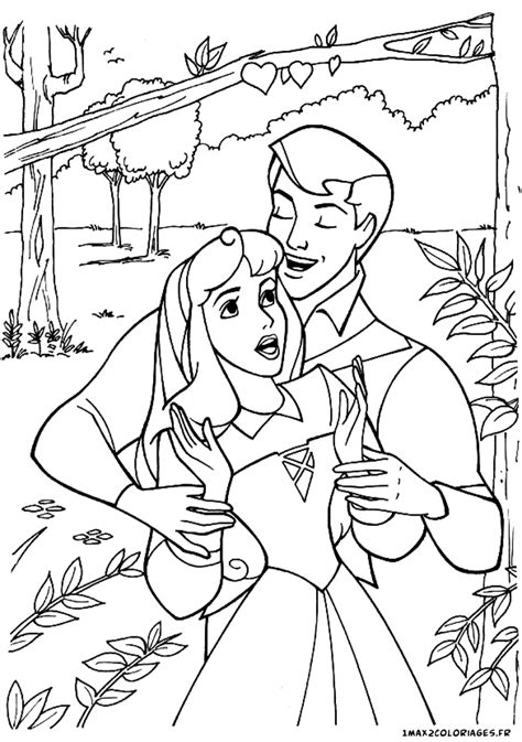 Coloriages De La Belle Au Bois Dormant De Walt Disney Aurore Et Le