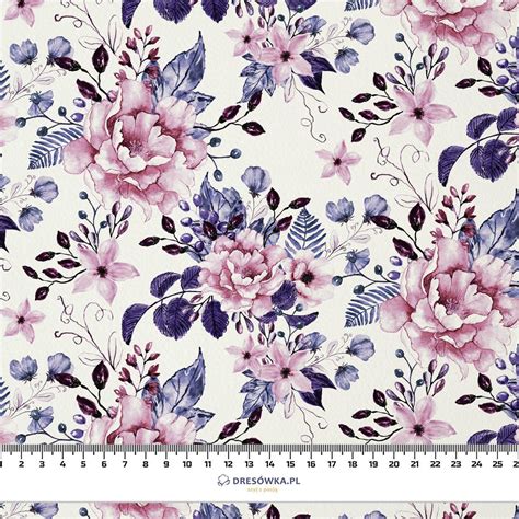 Wild Rose Flowers Pat 1 Blooming Meadow Very Peri Waterproof