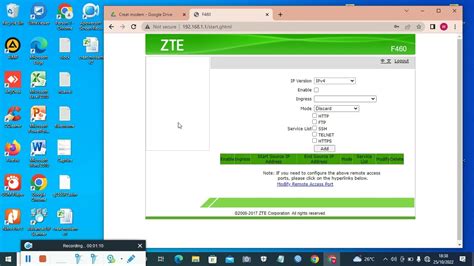 Settingan Modem Zte F Epon Agar Bisa Diremote Via Wan Youtube