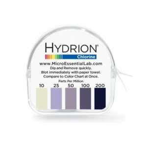 Hydrion Chlorine Test Strip Roll Refill HYCHEM Cleaning Chemicals