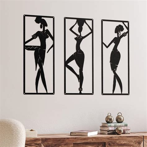 Amazon Therwen Pieces African Women Metal Wall Decor Black Women