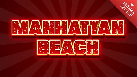 Manhattan Beach Text Effect Generator