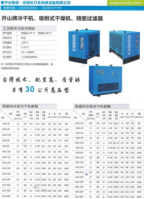 开山空压机冷干机ksad 60sf冷冻式干燥机空气干燥净化设备 批发 阿里巴巴