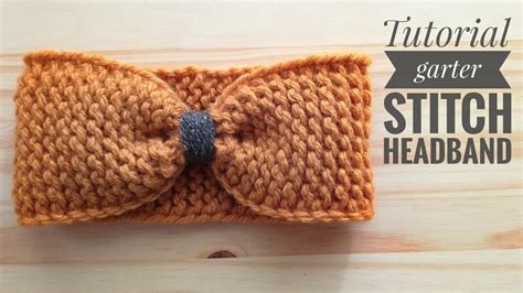 HOW TO MAKE A HEADBAND IN GARTER STITCH - TUTORIAL STEP BY STEP FOR ...